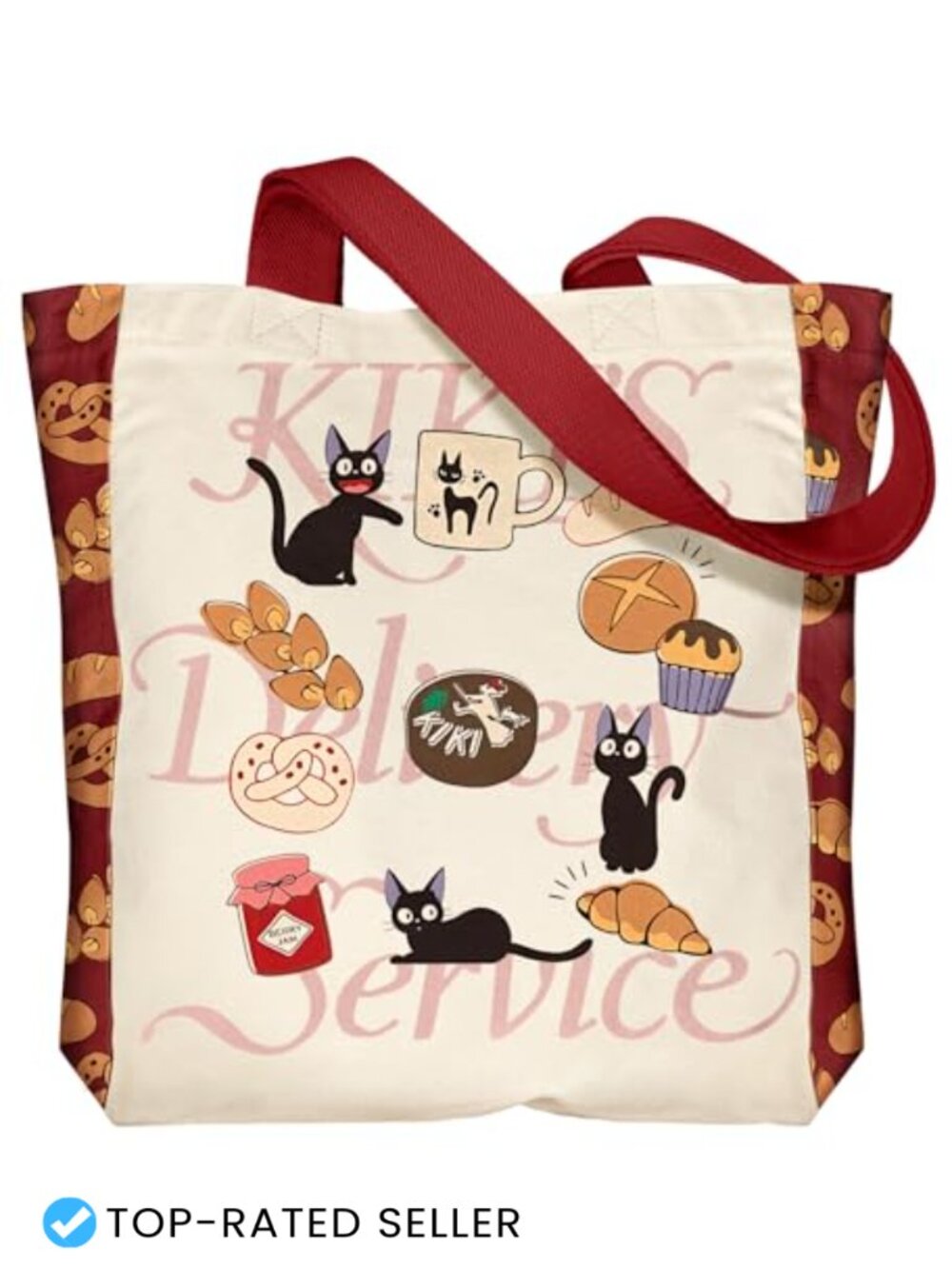 Cotton Canvas Tote Bag Heavy Duty Large Reusable Shopping with Inner Pocket